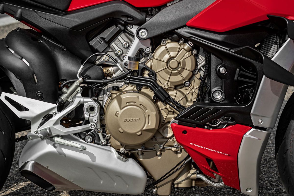 Motor de la Ducati Streetfighter V4