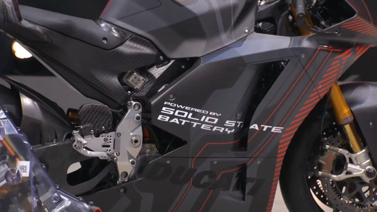 Revolución Ducati: la primera moto con baterías de estado sólido