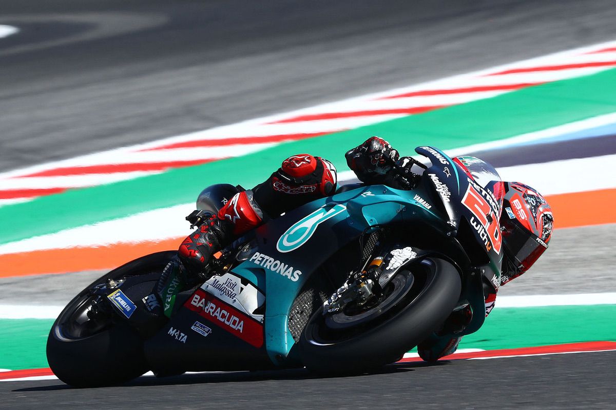Fabio Quartararo luchó por la victoria en el Gran Premio de San Marino