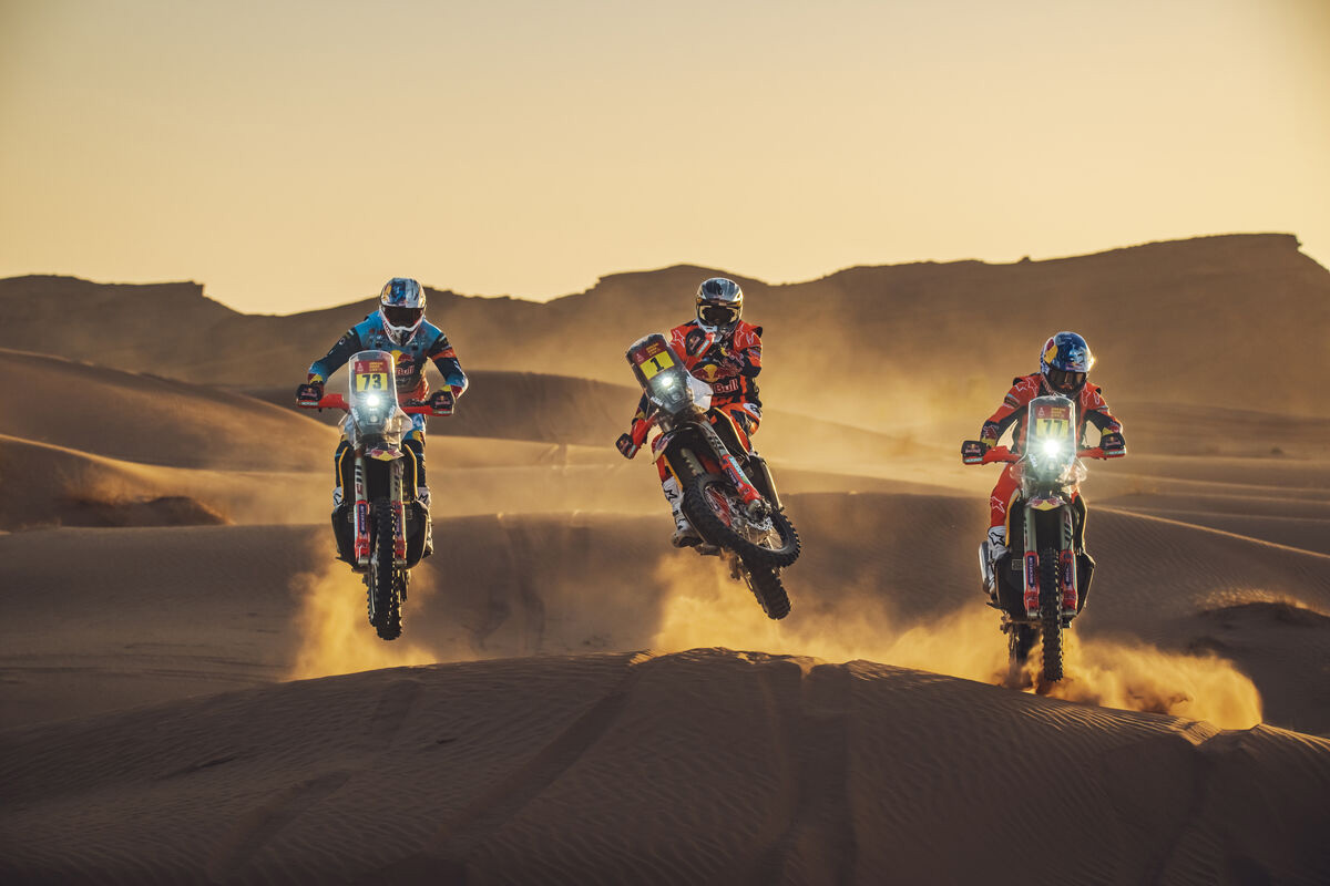 Red Bull KTM Factory Racing se prepara para el Dakar 2026 con Sanders, Benavides y el prometedor Canet