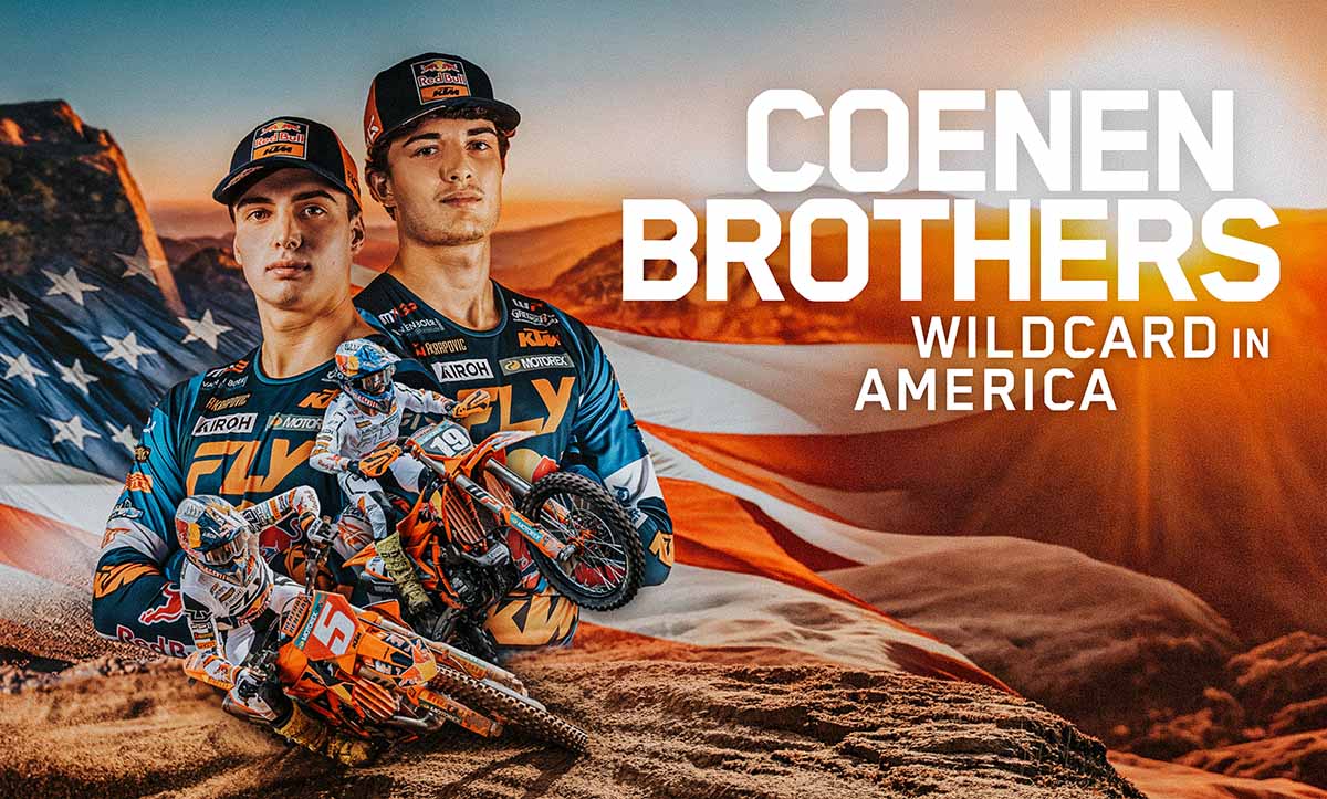 KTM lleva a los Coenen a EE.UU. en plena pelea por el Mundial