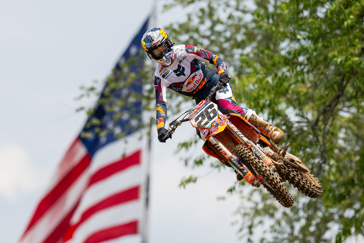 Jorge Prado ya pelea por ganar en el AMA Pro Motocross