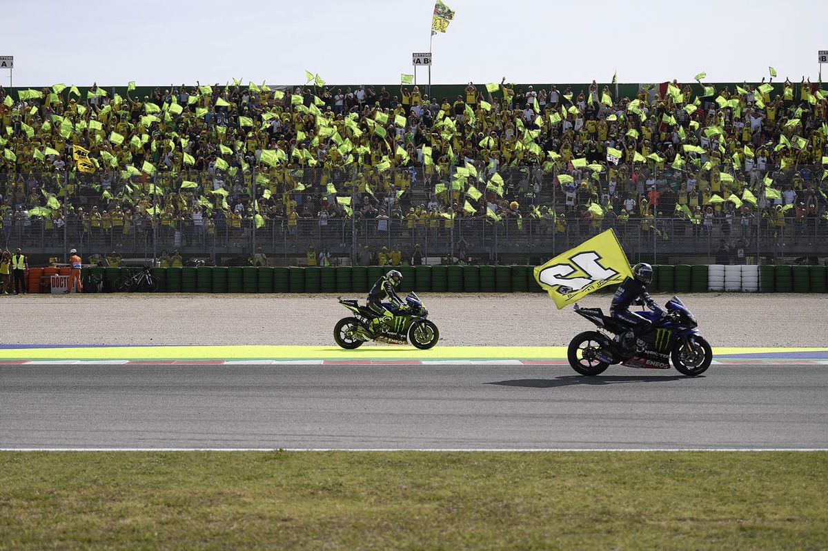 Gradas de aficionados en el Gran Premio de San Marino