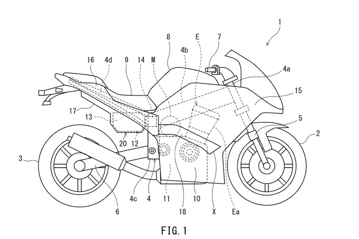 Salen a la luz nuevas patentes de la primera Kawasaki híbrida