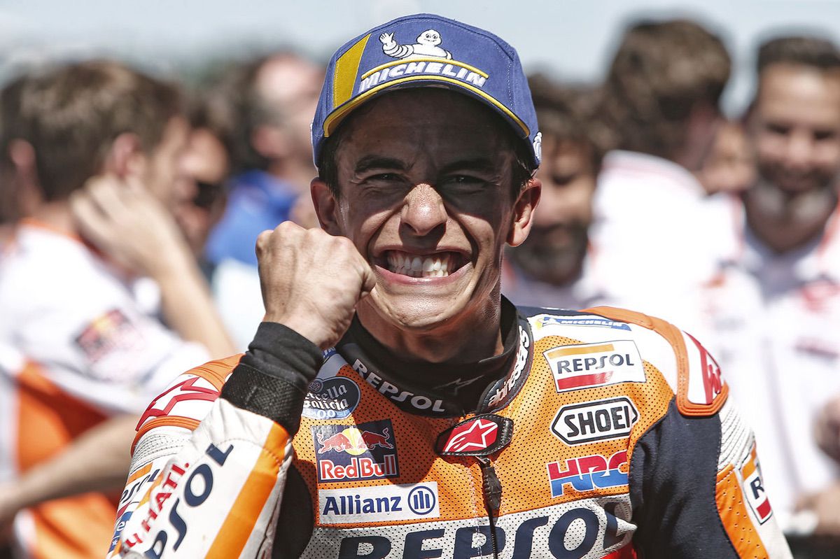Marc Márquez tras la carrera de MotoGP del Gran Premio de Holanda
