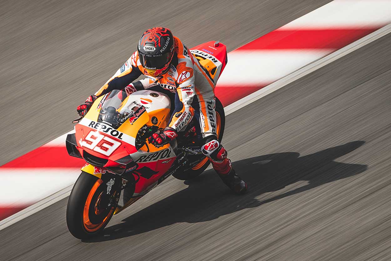 Marc Marquez durante los entrenamientos MotoGP en Malasia Marc Marquez durante los entrenamientos MotoGP en Malasia