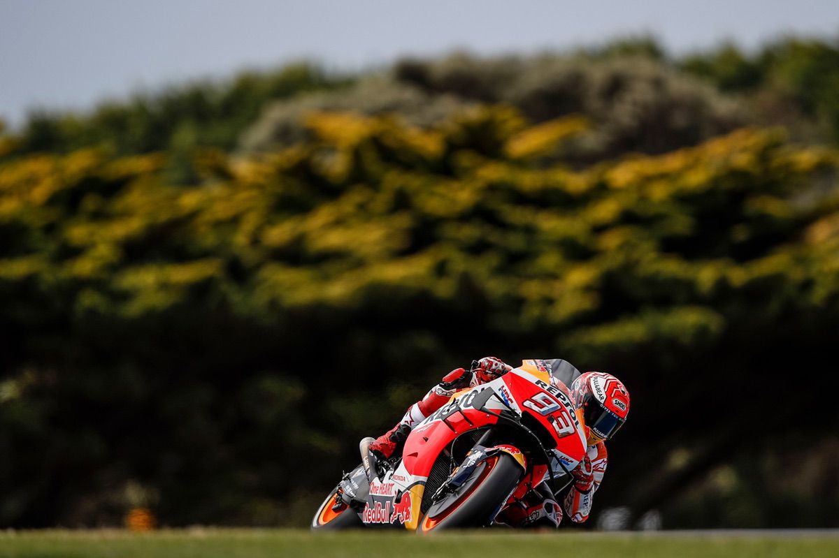 Marc Márquez durante los entrenamientos del GP de Australia de MotoGP