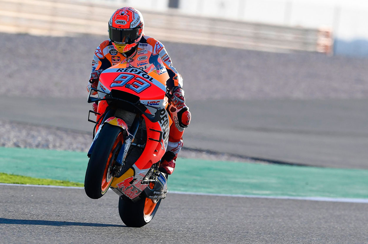 Marc Márquez fue tercero en los entrenamientos cronometrados del GP de Qatar