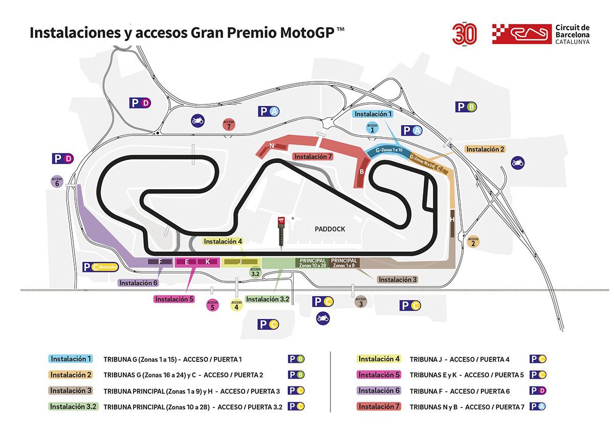 Gran Premio de Cataluña: Horarios y medidas de un GP con público