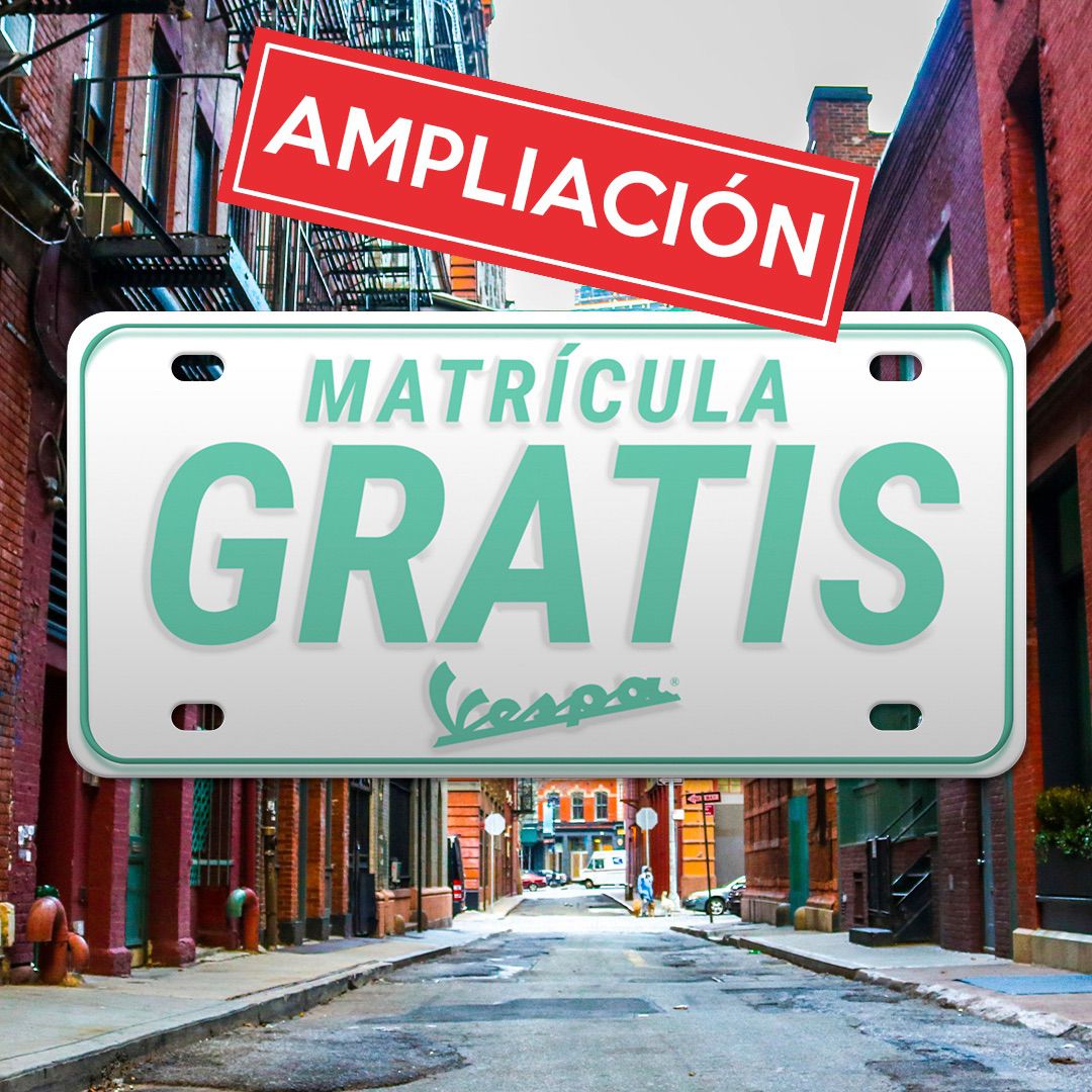 matrícula gratis vespa