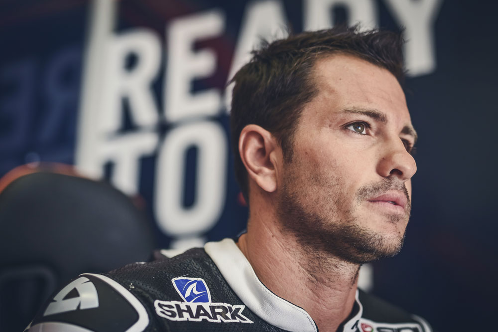 Randy de Puniet durante los entrenamientos KTM MotoGP