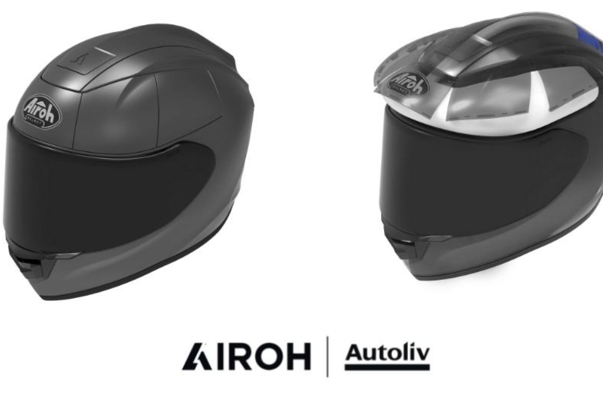 Más seguridad: Airoh presenta un casco con airbag
