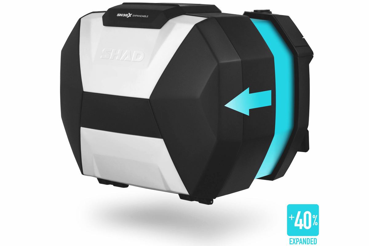 SHAD lanza las innovadores maletas SH38X Expandable SHAD lanza las innovadores maletas SH38X Expandable