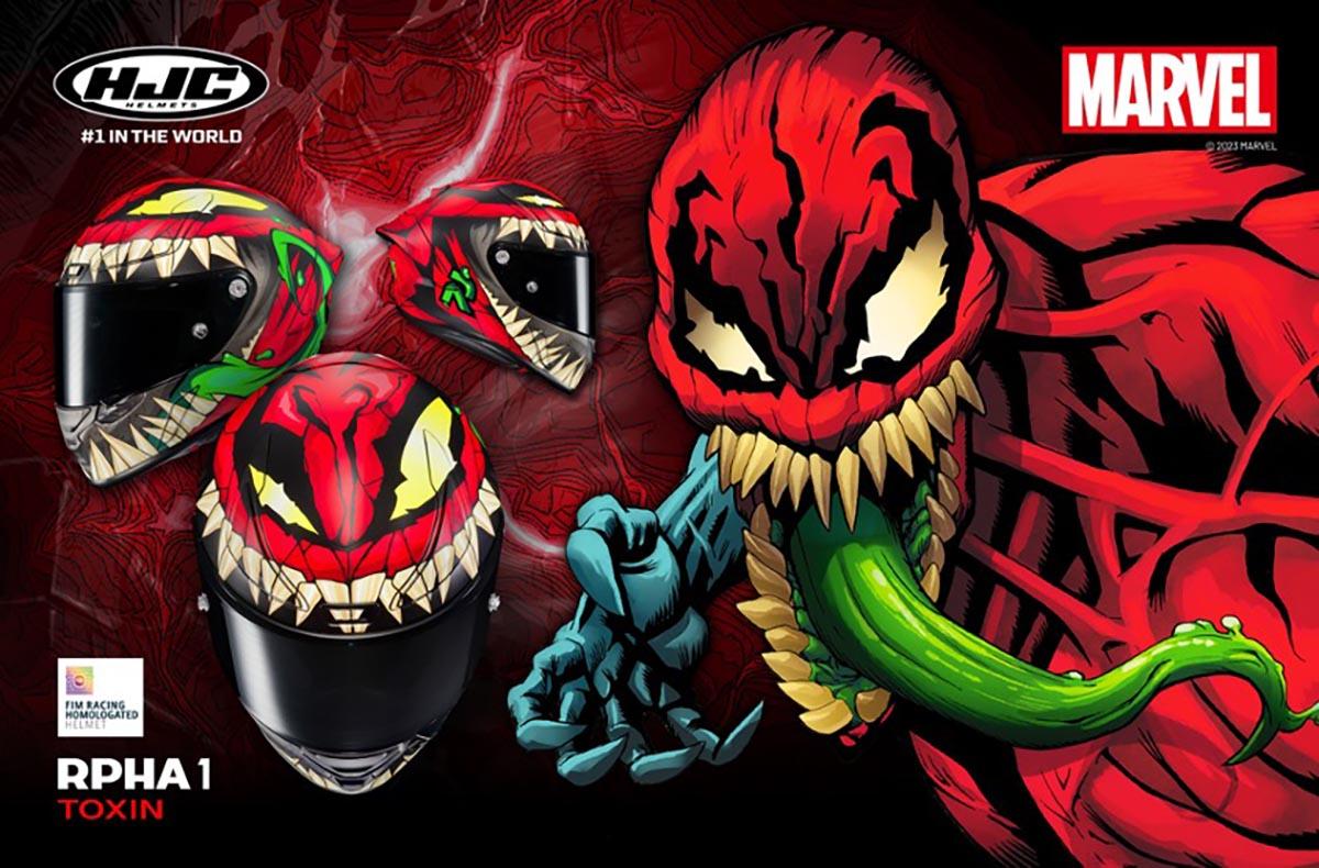 ¿Quieres conocer el último casco Marvel de HJC? ¡Toxin!