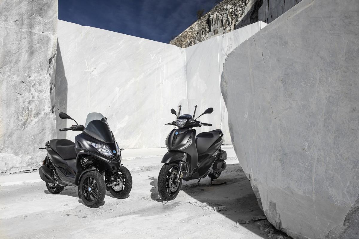 Nuevos Piaggio Beverly y MP3 Deep Black: negro integral