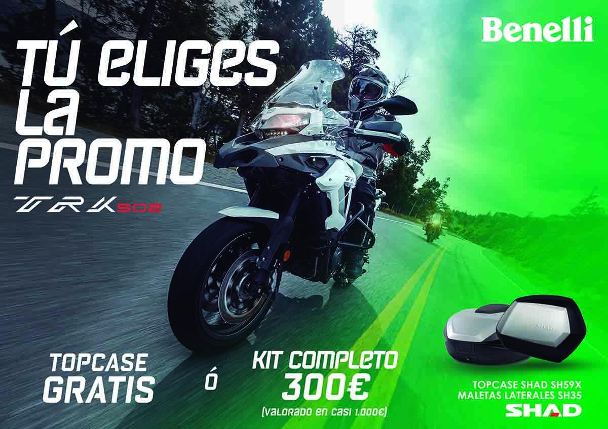 Benelli TRK 502 y TRK 502 X con topcase gratis