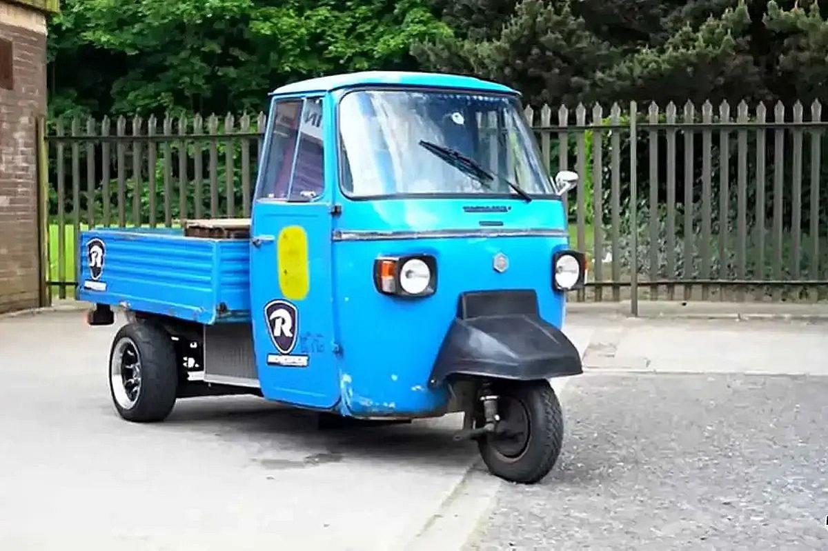 Piaggio Ape con motor Suzuki Hayabusa: ¡a 200 km/h!