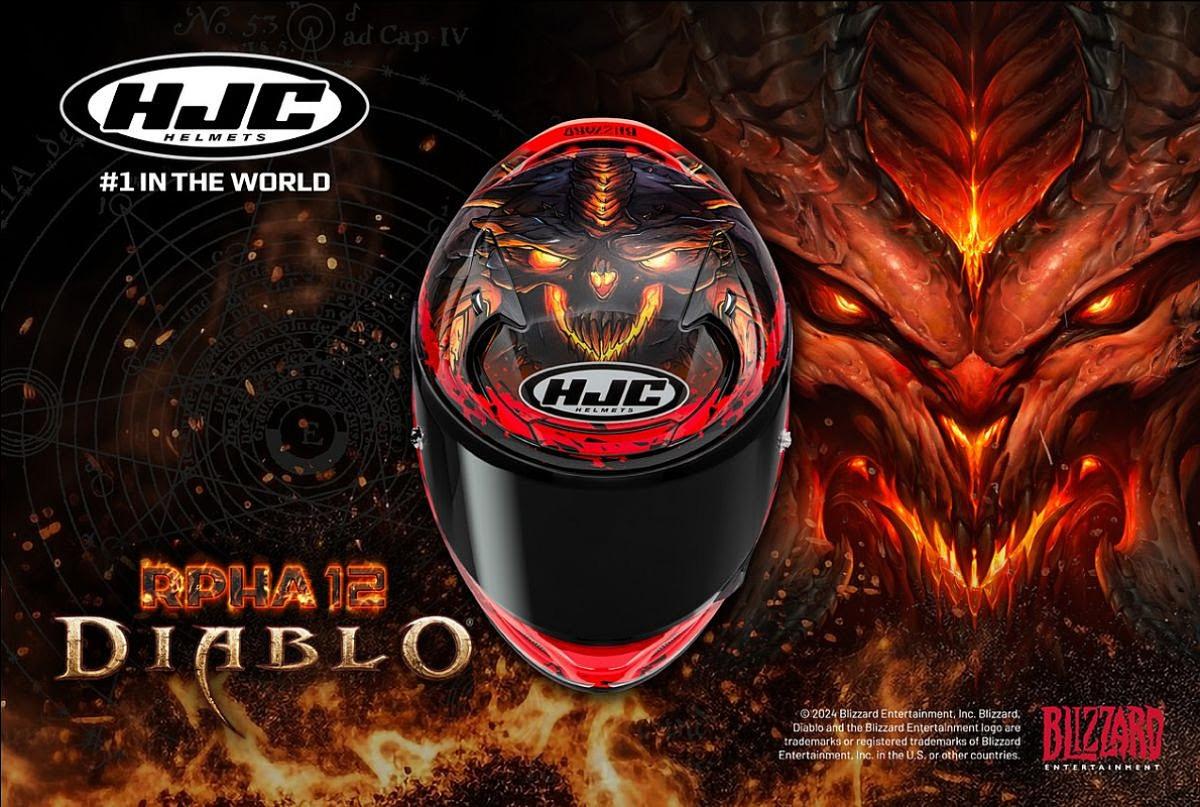 Casco HJC Diablo Blizzard: la gráfica más terrorífica