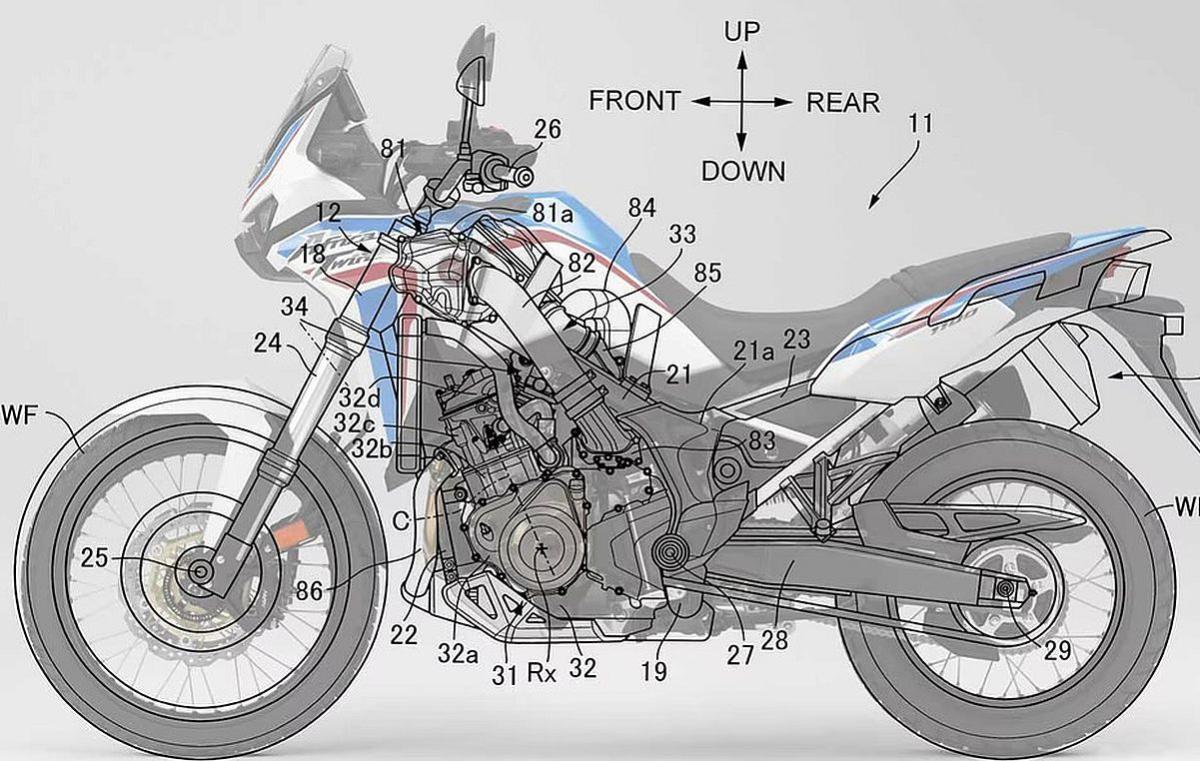 Honda patenta una Africa Twin sobrealimentada