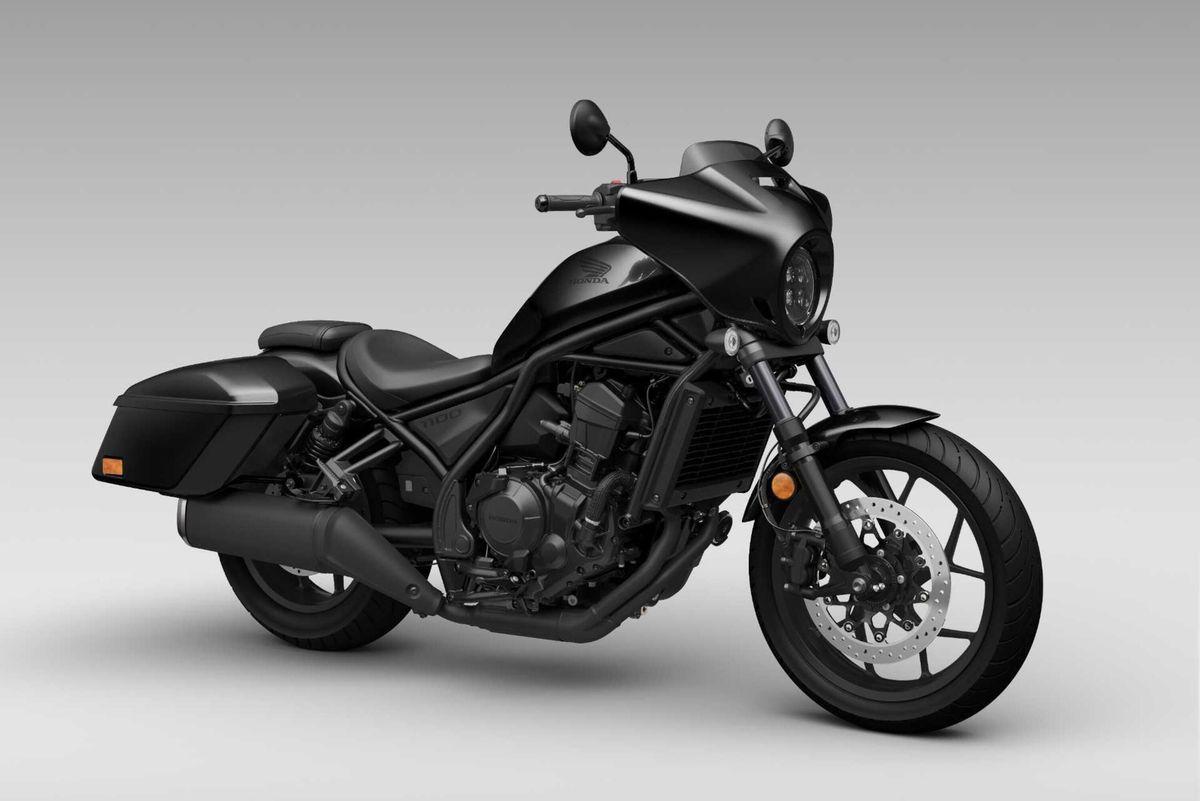 Honda Rebel CMX1100T: bagger con carenado y maletas