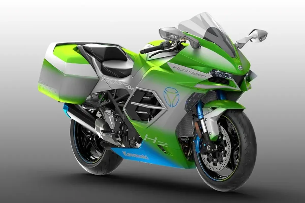 Así será la primera Kawasaki de hidrógeno