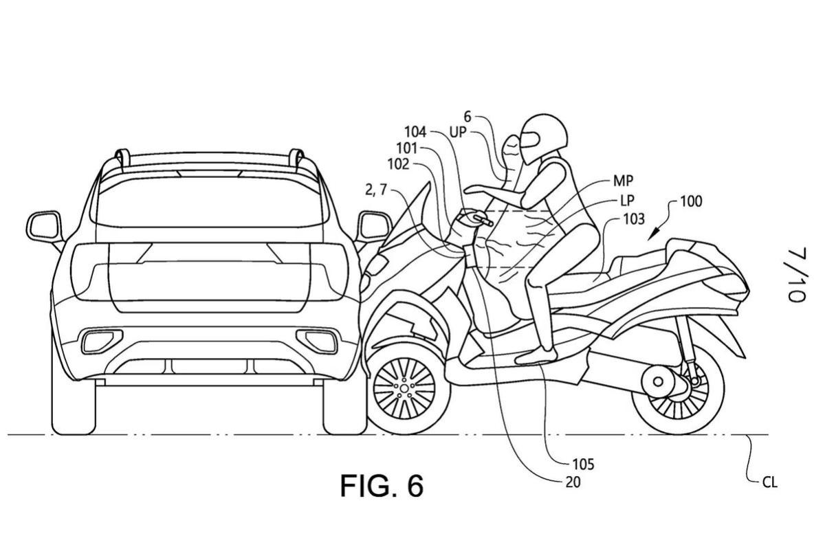 Piaggio desarrolla un airbag para el MP3