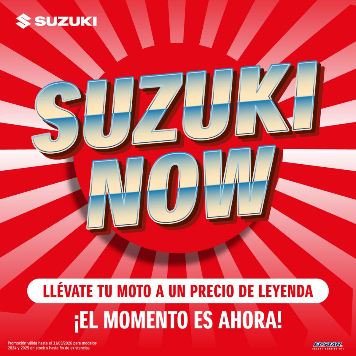 Promoción Suzuki Now: tu moto favorita a un precio irrepetible