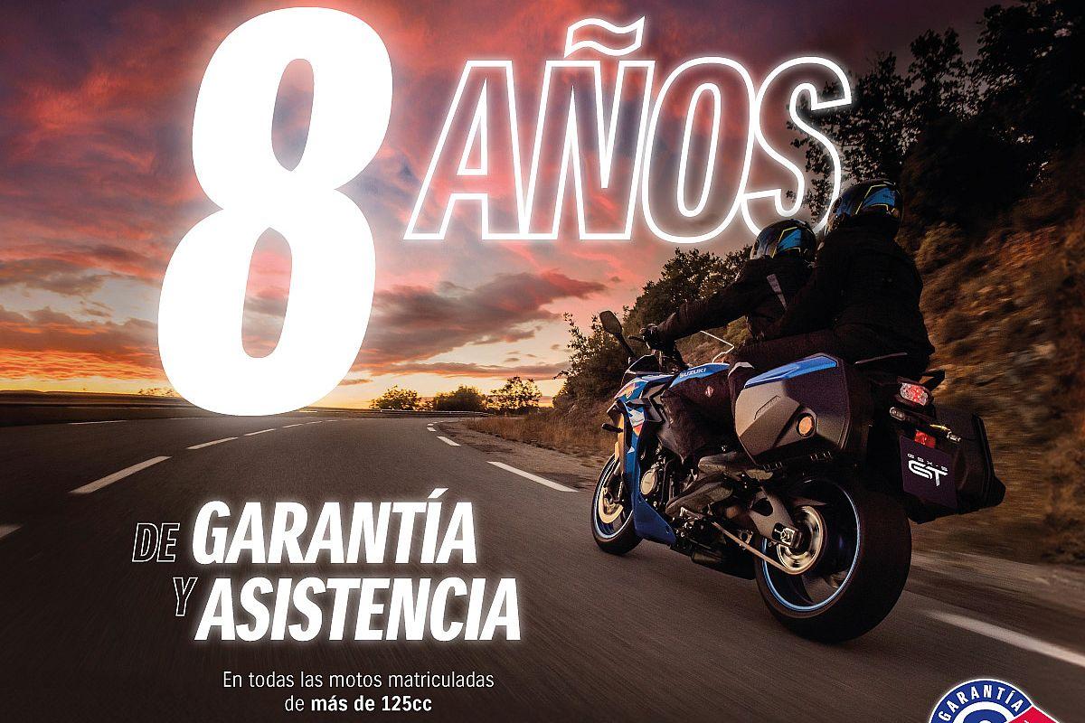 Suzuki: ¡8 años de garantía y de asistencia para tu moto!