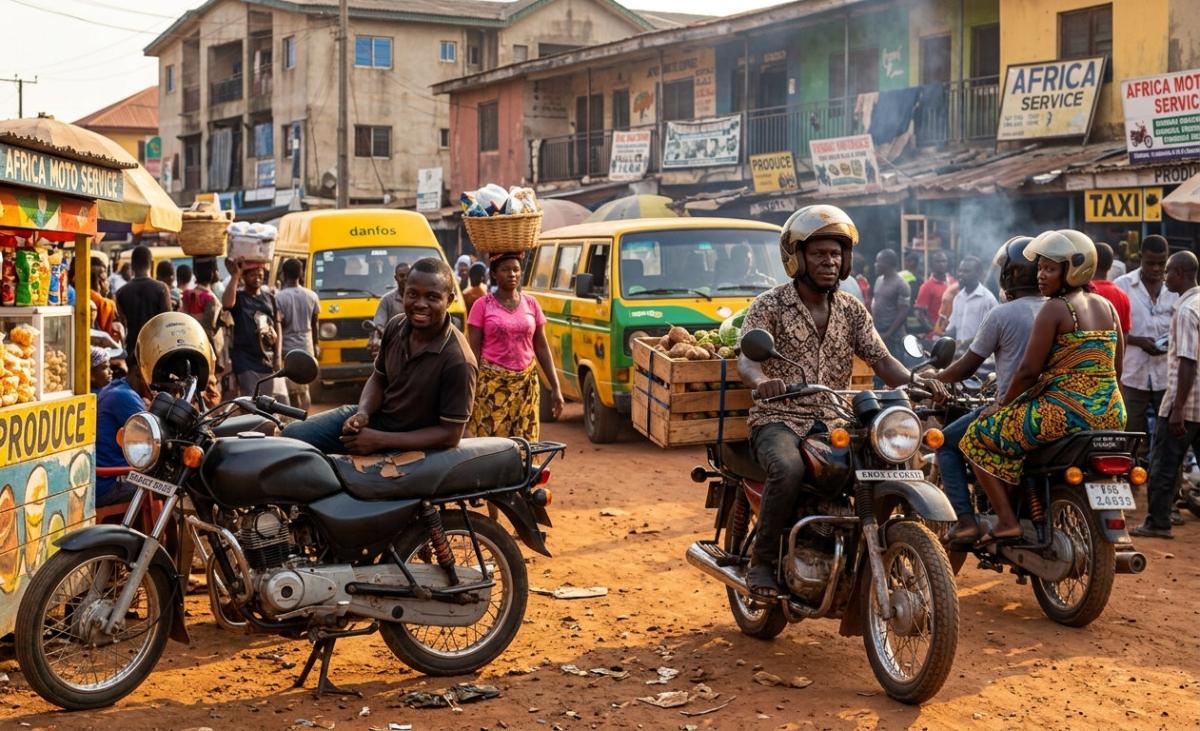 Ventas de motos en África: 2,5 millones en 2025, la mitad en Nigeria