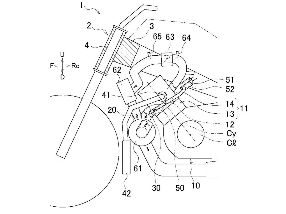 Yamaha patenta un motor con turbo eléctrico