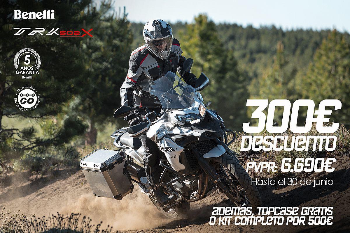 Aprovecha la promoción de la Benelli TRK 502 X