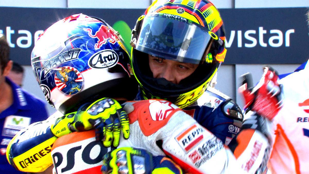 Dani Pedrosa y Valentino Rossi