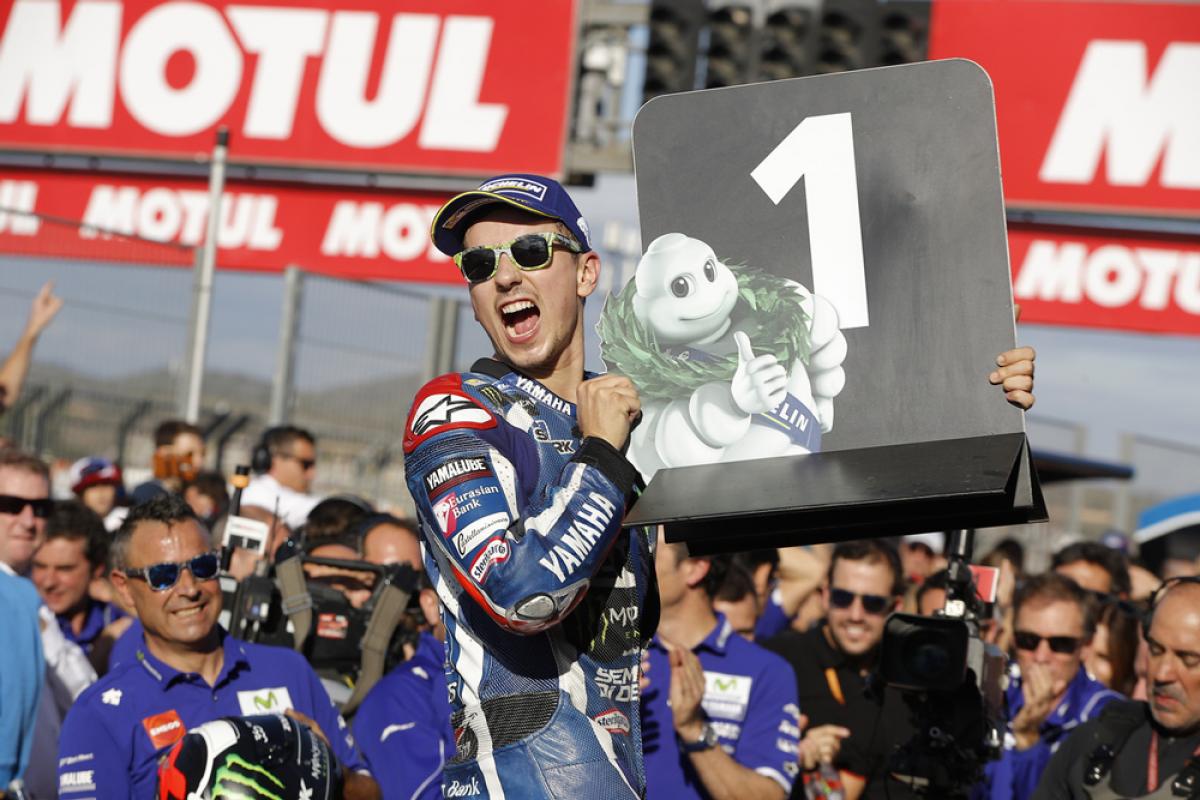 Victoria de Jorge Lorenzo con Yamaha en el GP de Valencia MotoGP