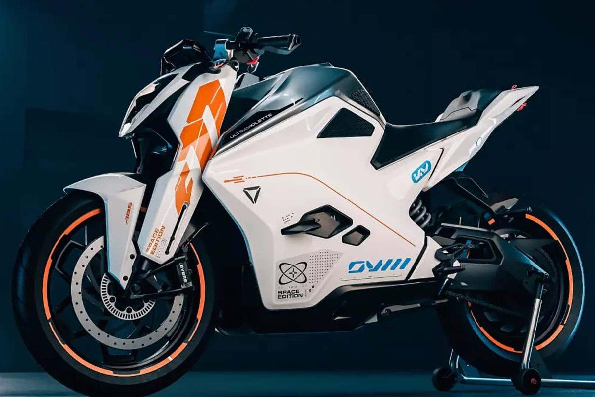 India: tras la Luna, la moto eléctrica Ultraviolette 77 Space Edition