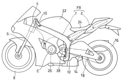 Kawasaki patenta un freno trasero magnético