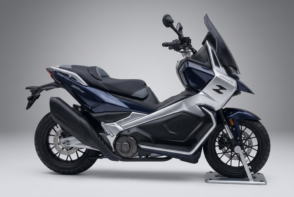 ¡Bomba! ZXMoto 250T ADV: scooter bicilíndrico, 30 CV, chasis de moto y 3000 euros