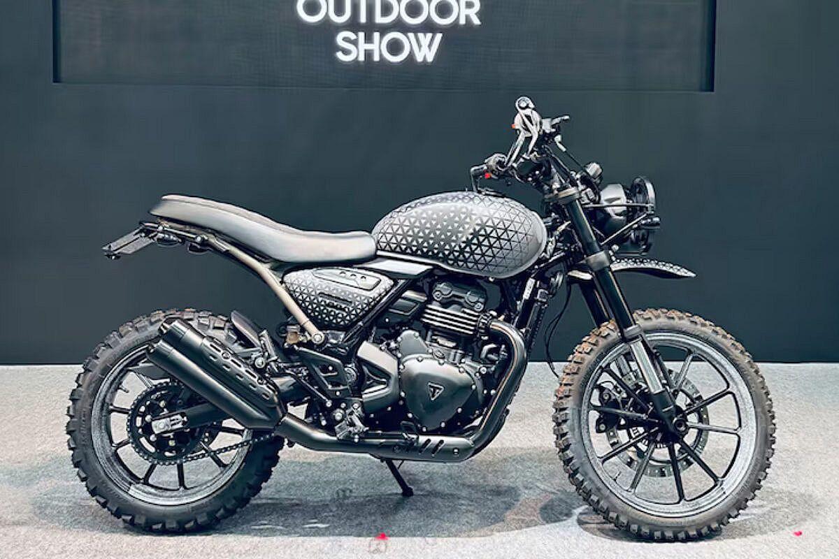 Triumph Scrambler 400 X White Mountaineering: moto única