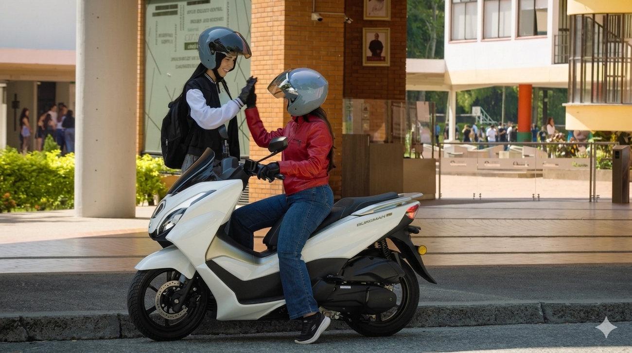 Suzuki Burgman 15: renovado scooter tecnológico sin carnet por 3600 euros