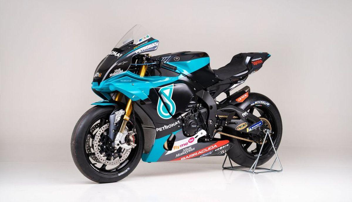 A subasta una Yamaha R1-M Petronas 2020 Valentino Rossi Réplica