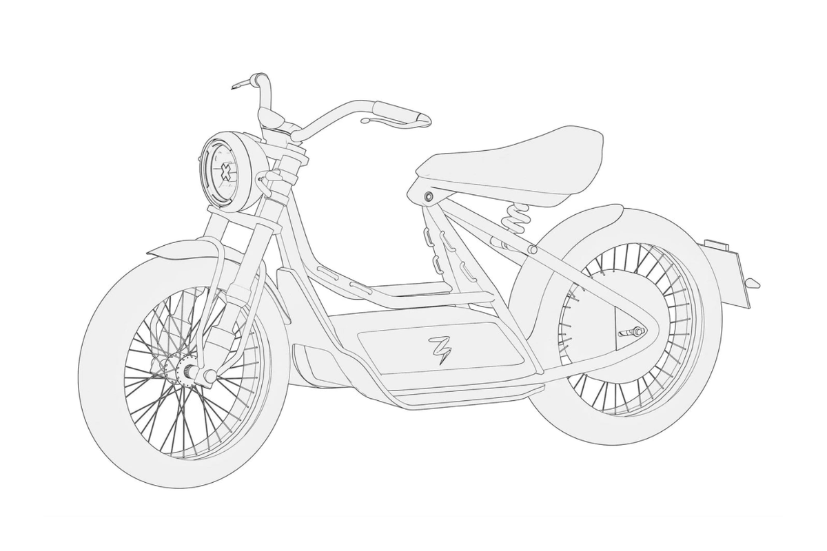 Brixton patenta una naked eléctrica minimalista