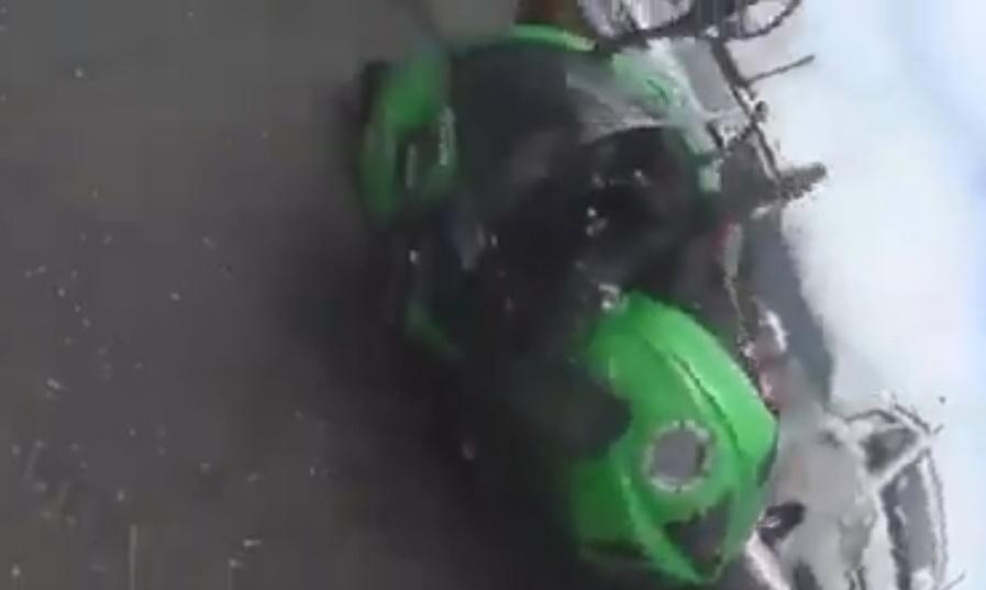 accidente moto urbano trafico peaton