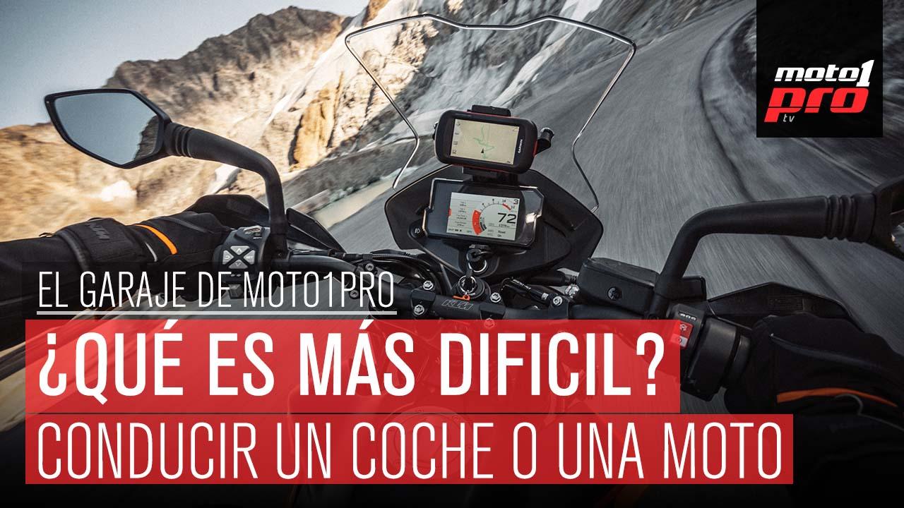 ¿Qué es más difícil, conducir un coche o una moto?
