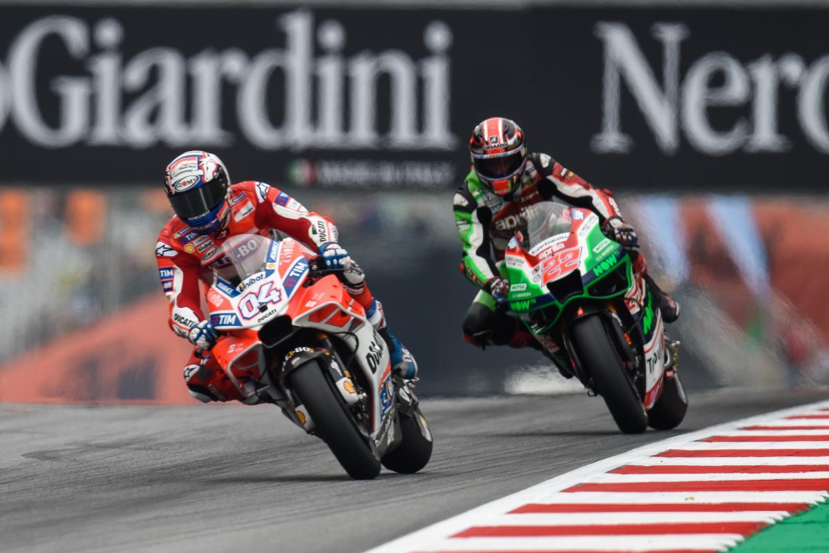 Dovizioso y Lowes en Austria