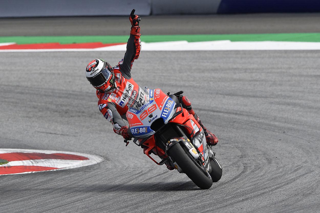 Victoria de Jorge Lorenzo en el GP de Austria