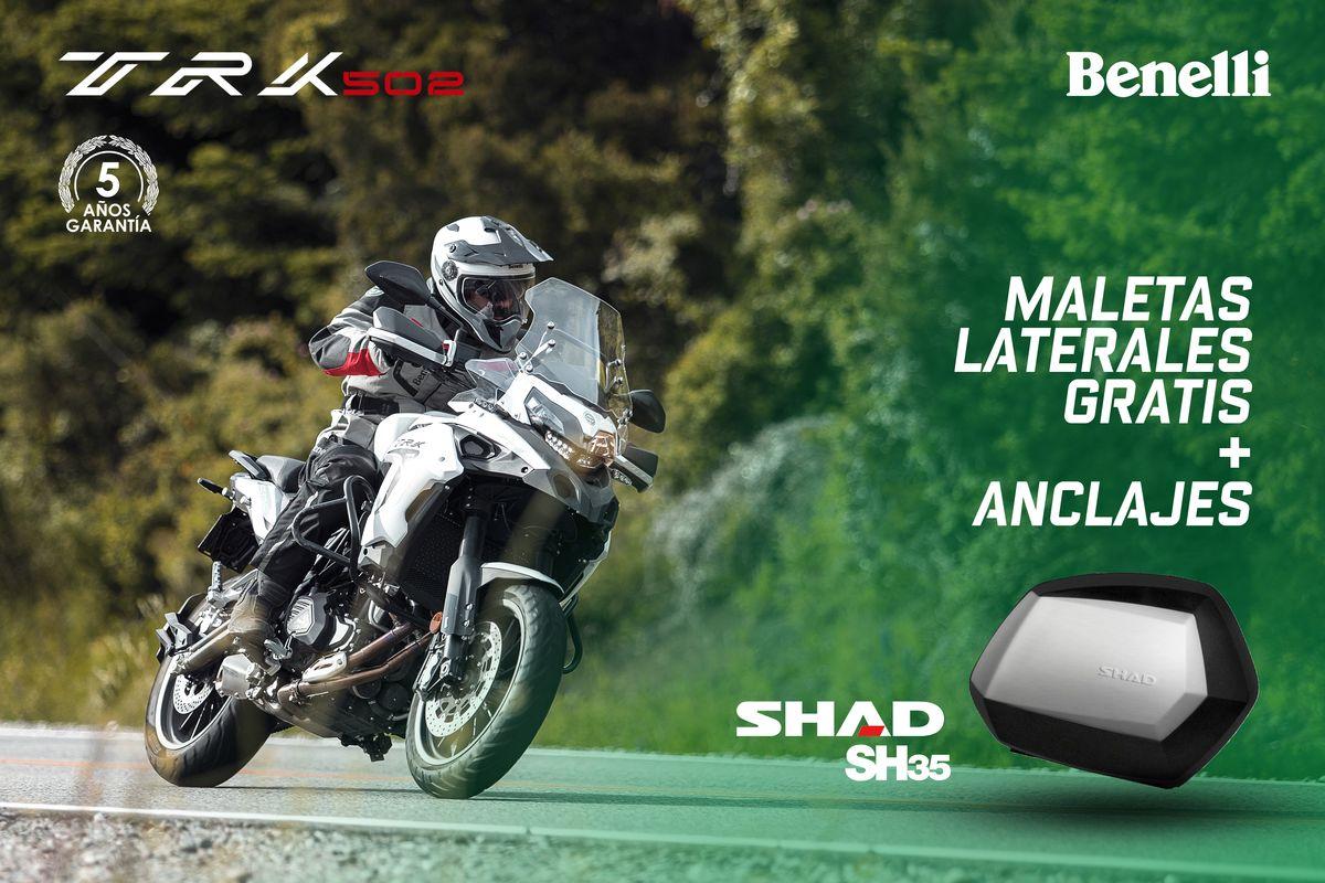 Benelli TRK 502 con maletas laterales SHAD gratis