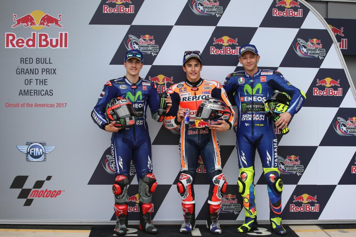 primera fila parrilla GP de las Américas