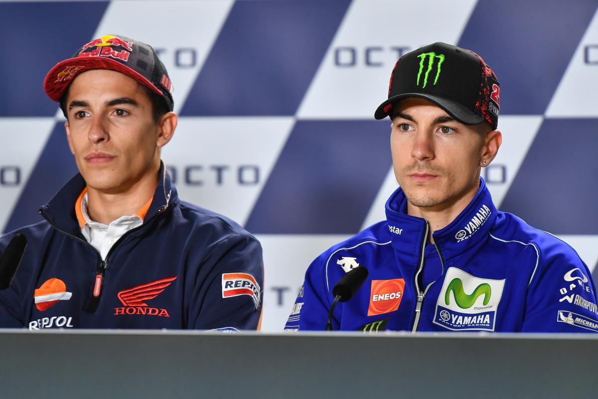marquez y viñales en rueda de prensa