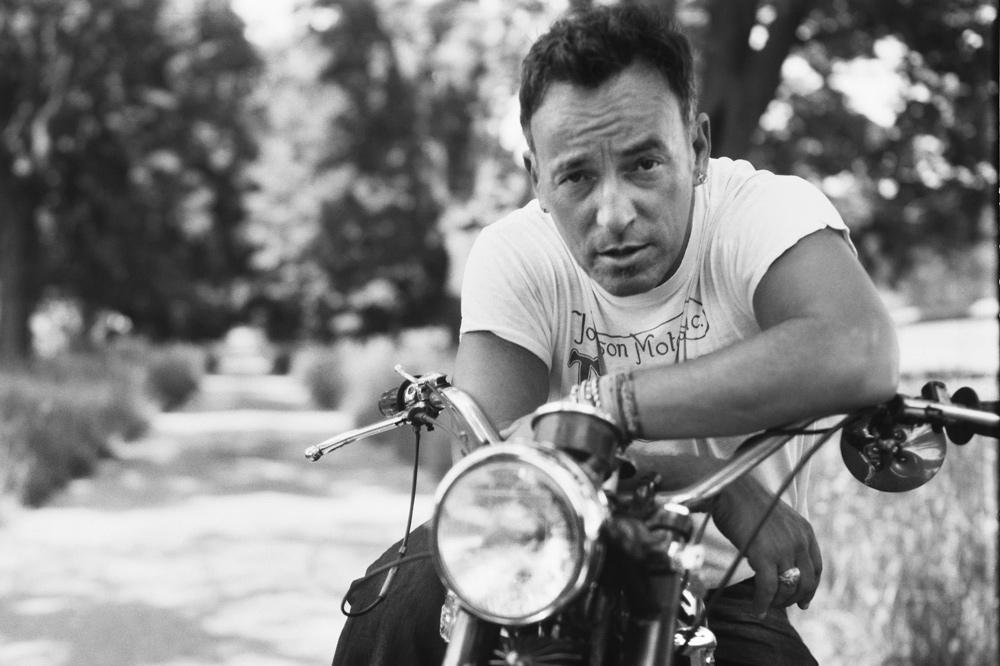 Bruce Springsteen con una Triumph