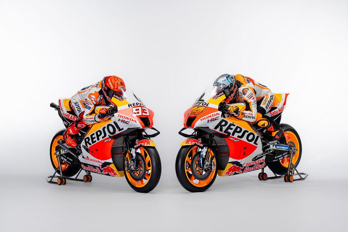 Así son las nuevas Honda 2022 de Marc Márquez y Pol Espargaró