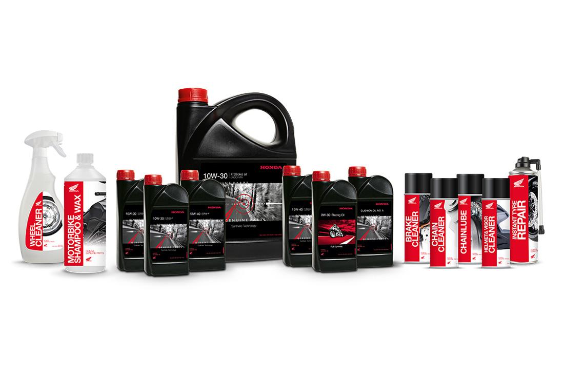 Productos Honda para el cuidado de la moto